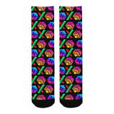 HPXdotCOM Black Men's Custom Socks