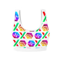 HPXdotCOM Women's All Over Print Sports Bra