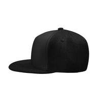 Pulse Logo Black Snapback Flat Brim Hat