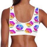 Hex Pulse TEXT Women's All Over Print Sports Bra