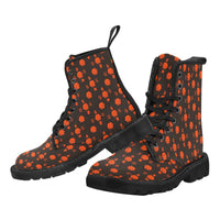 5555 Orange Men's Lace Up Canvas Boots