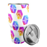 Hex Pulse Combo Insulated Stainless Steel Tumbler (30oz ）