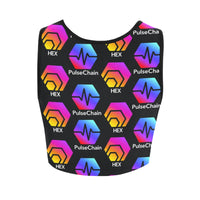 Hex Pulse TEXT Black Women's Sports Bra