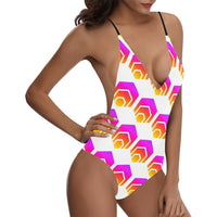 Hex Women's Lacing Backless One-Piece Swimsuit - Crypto Wearz