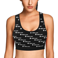 HEXdotcom Combo White Women's All Over Print Sports Bra