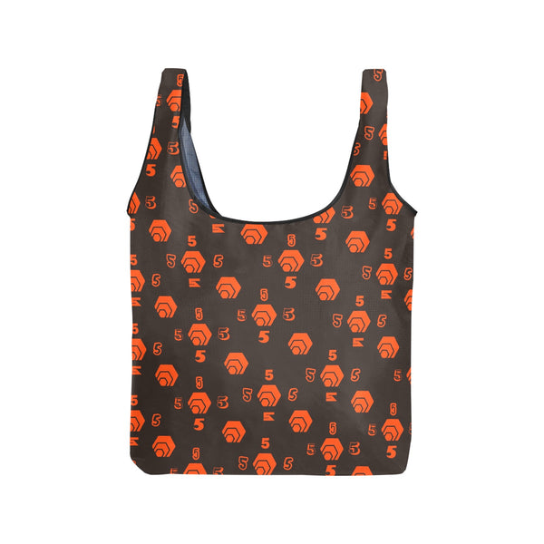 5555 Orange Foldable Grocery Bag