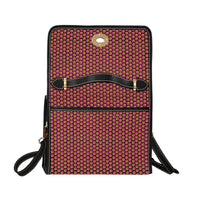Hex Small Black All Over Print Canvas Bag