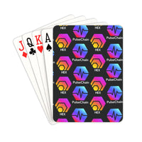 Hex Pulse TEXT Black Custom Funny Card 2.5"x3.5"