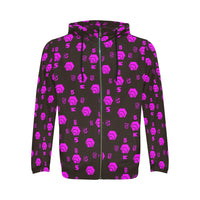 5555 Pink Men's All Over Print Full Zip Hoodie