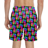 Hex PulseX Pulse Black Men's Mid-Length Beach Shorts