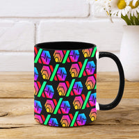 Hex PulseX Pulse Black Custom Ceramic Mug With Inner Color (11oz)