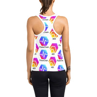 Hex Pulse TEXT Women's Racerback Tank Top