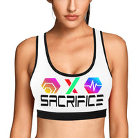 Sacrifice Black Women's All Over Print Sports Bra