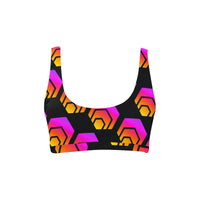 Hex Black Sport Bikini Top