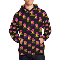 Hex Color Dot Com Black Men's All Over Print Hoodie