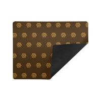 Hex Brown & Tan Mousepad 18"x14"