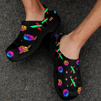 HPX Black Small Custom Print Adults Clogs