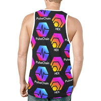 Hex Pulse TEXT Black Men's All Over Print Tank Top