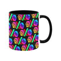 Hex PulseX Pulse Black Custom Ceramic Mug With Inner Color (11oz)