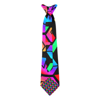Hex PulseX Pulse Black Custom Peekaboo Necktie Two Sided