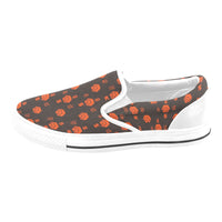 5555 Orange Men's Slip-on Canvas Shoes