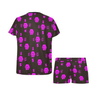 5555 Pink Women's Short Pajama Set