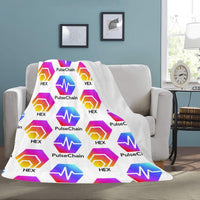 Hex Pulse TEXT Ultra-Soft Micro Fleece Blanket 60" x 80"