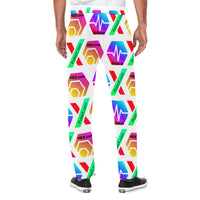 HPXdotCOM Men's All Over Print Casual Trousers