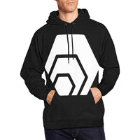 Hex White Logo Men's All Over Print Hoodie