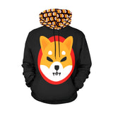 Shiba Inu Black Special Edition Women's All Over Print Hoodie