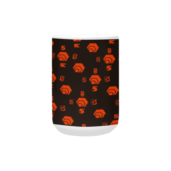 5555 Orange Plus-Size Mug (15 OZ)