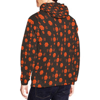 5555 Orange Men's All Over Print Hoodie