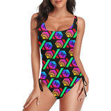 Hex PulseX Pulse Black Drawstring Side One-Piece Swimsuit