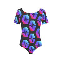 Pulse Black Women's Short Sleeve Bodysuit