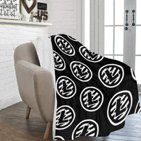 Litecoins Black Ultra-Soft Micro Fleece Blanket 60" x 80"