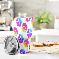 Hex Pulse Combo Insulated Stainless Steel Tumbler (30oz ）