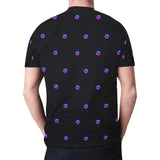 Pulse Small Black Men's All Over Print Mesh T-shirt