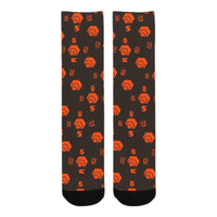 5555 Orange Sublimated Crew Socks (3 Packs)