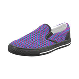 Pulses Small Black Men's Slip-on Canvas Shoes