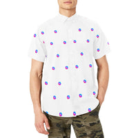 Pulse Small Men's AOP Short Sleeve Shirt with Chest Pocket