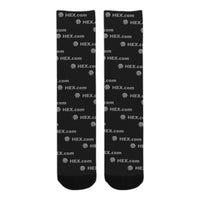 HEXdotcom Combo Grey Sublimated Crew Socks (3 Packs)