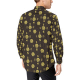 5555 Men's All Over Print Long Sleeve Dress Shirt (Without Pocket)