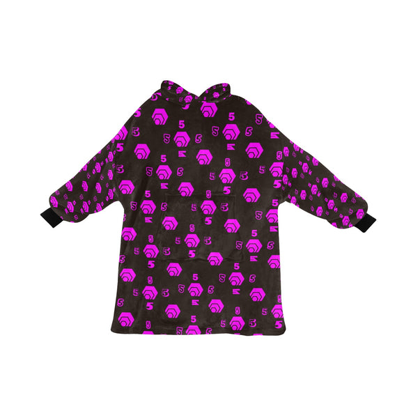 5555 Pink Blanket Hoodie for Women