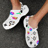 RH HPX Color Black Custom Print Adults Clogs