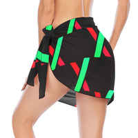PulseX Black Women's Beach Sarong Wrap