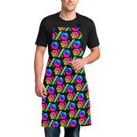 Hex PulseX Pulse Black All Over Print Adjustable Apron for Men