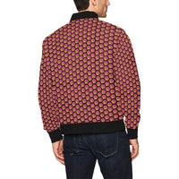 Hex Small Black Men's All Over Print Bomber Jacket