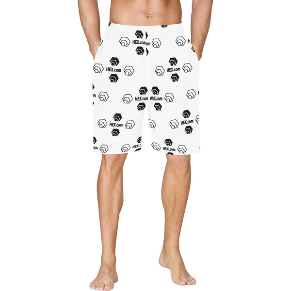 Hex Dot Com All Over Print Basketball Shorts With Pockets