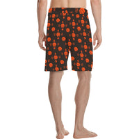 5555 Orange Men's All Over Print Casual Shorts