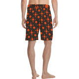 5555 Orange Men's All Over Print Casual Shorts